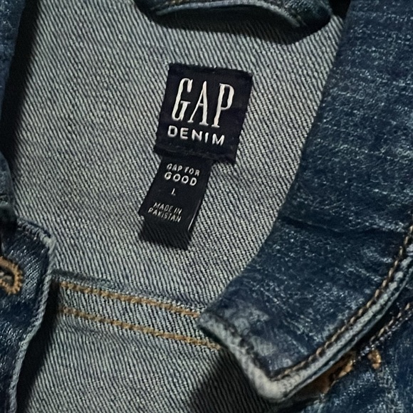 Gap for Good Girls Blue Jean Denim Jacket Large - Picture 2 of 6